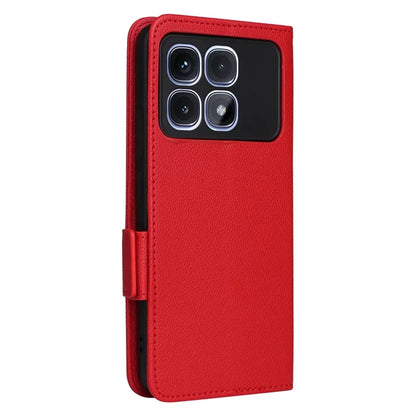For Xiaomi Redmi K70 Ultra Case Litchi Texture PU Leather Wallet Flip Phone Cover