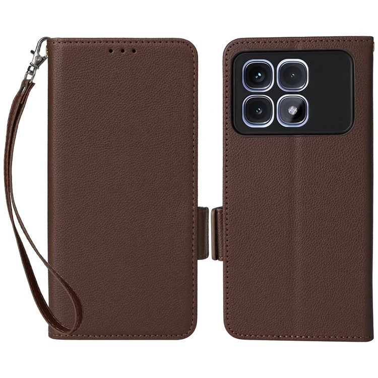For Xiaomi Redmi K70 Ultra Case Litchi Texture PU Leather Wallet Flip Phone Cover