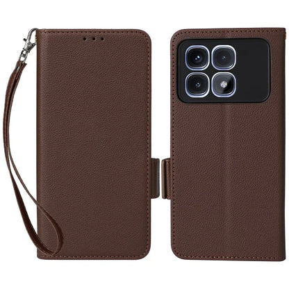For Xiaomi Redmi K70 Ultra Case Litchi Texture PU Leather Wallet Flip Phone Cover