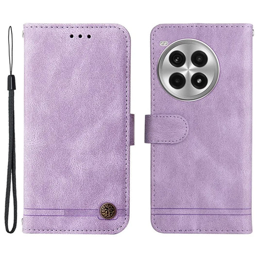 For OnePlus Ace 3 Pro 5G Case Skin-Touch PU Leather Wallet Phone Cover with Strap