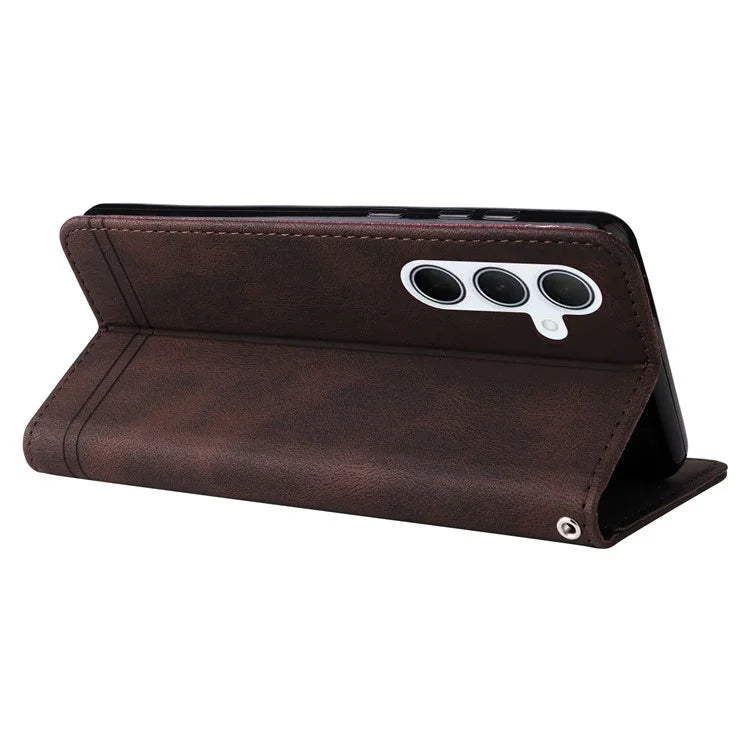 For Samsung Galaxy M35 5G Case PU Leather Phone Cover Wallet Stand View