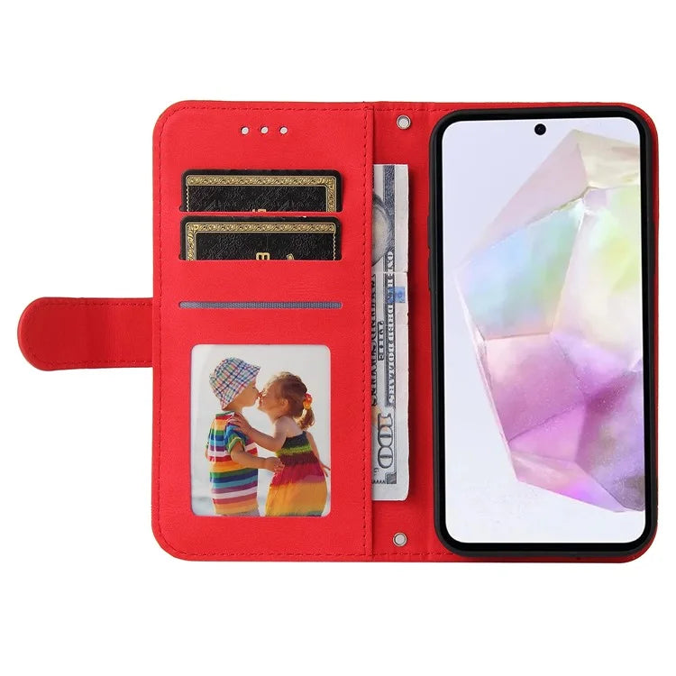 For Samsung Galaxy M35 5G Case PU Leather Phone Cover Wallet Stand View