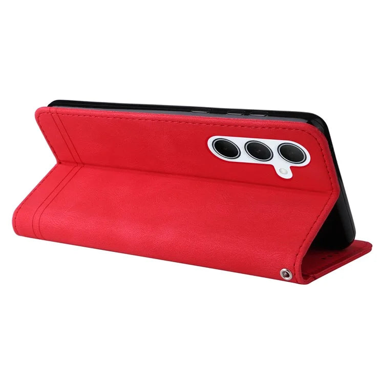 For Samsung Galaxy M35 5G Case PU Leather Phone Cover Wallet Stand View