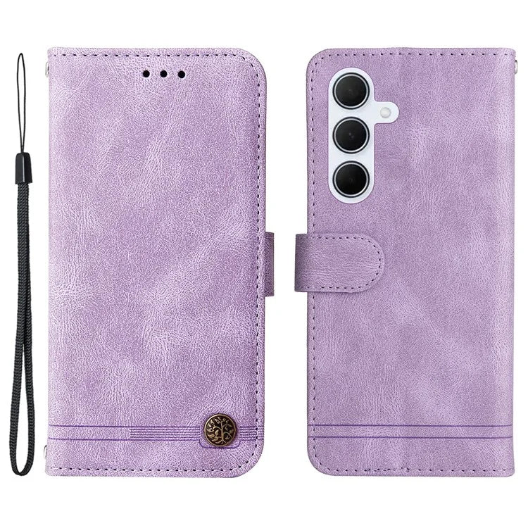 For Samsung Galaxy M35 5G Case PU Leather Phone Cover Wallet Stand View
