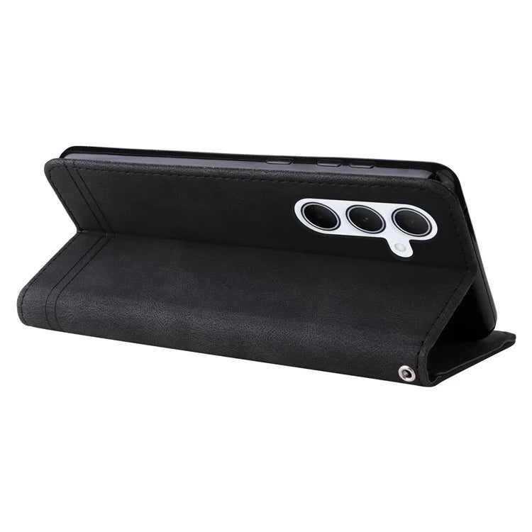 For Samsung Galaxy M35 5G Case PU Leather Phone Cover Wallet Stand View