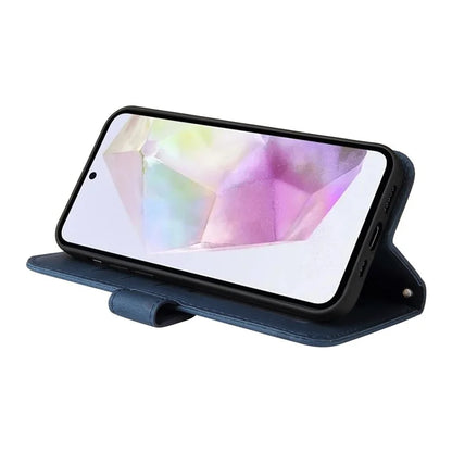 For Samsung Galaxy M35 5G Case PU Leather Phone Cover Wallet Stand View