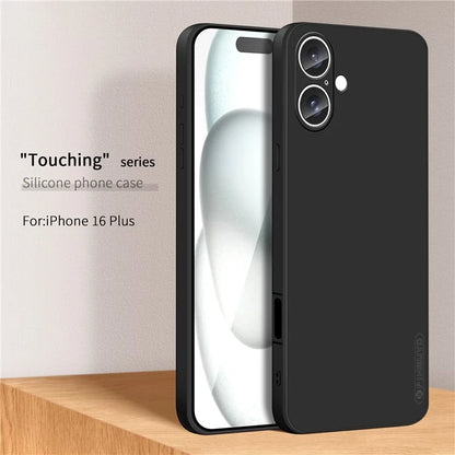 PINWUYO JK Touching Series For iPhone 16 Plus Case Anti-Scratch Silky Touch TPU Phone Cover