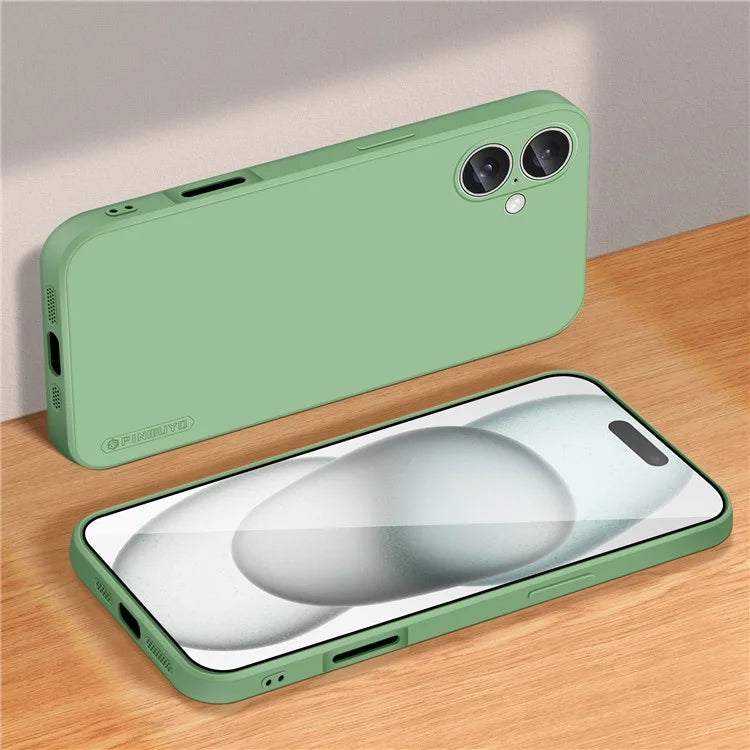 PINWUYO JK Touching Series For iPhone 16 Plus Case Anti-Scratch Silky Touch TPU Phone Cover