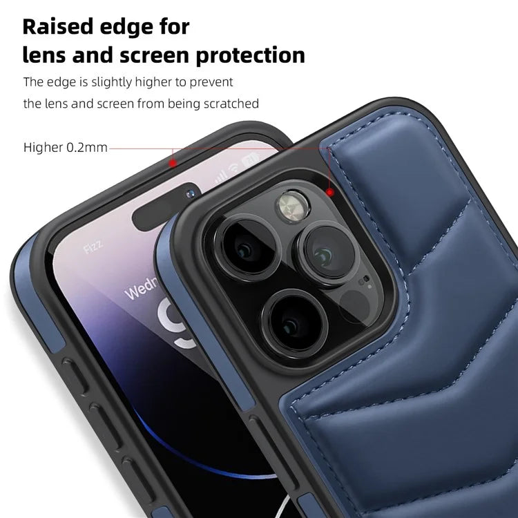 For iPhone 14 Pro Max Case Compatible with MagSafe RFID Blocking Card Slot Leather Back Cover