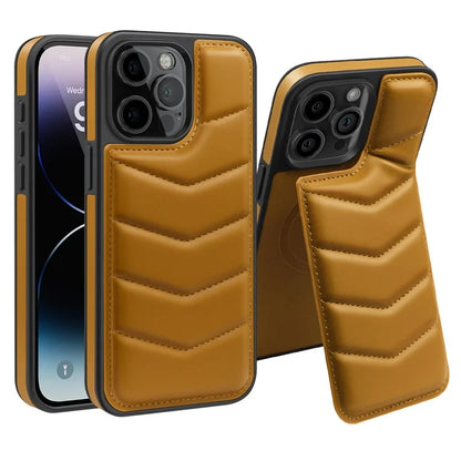 For iPhone 14 Pro Max Case Compatible with MagSafe RFID Blocking Card Slot Leather Back Cover