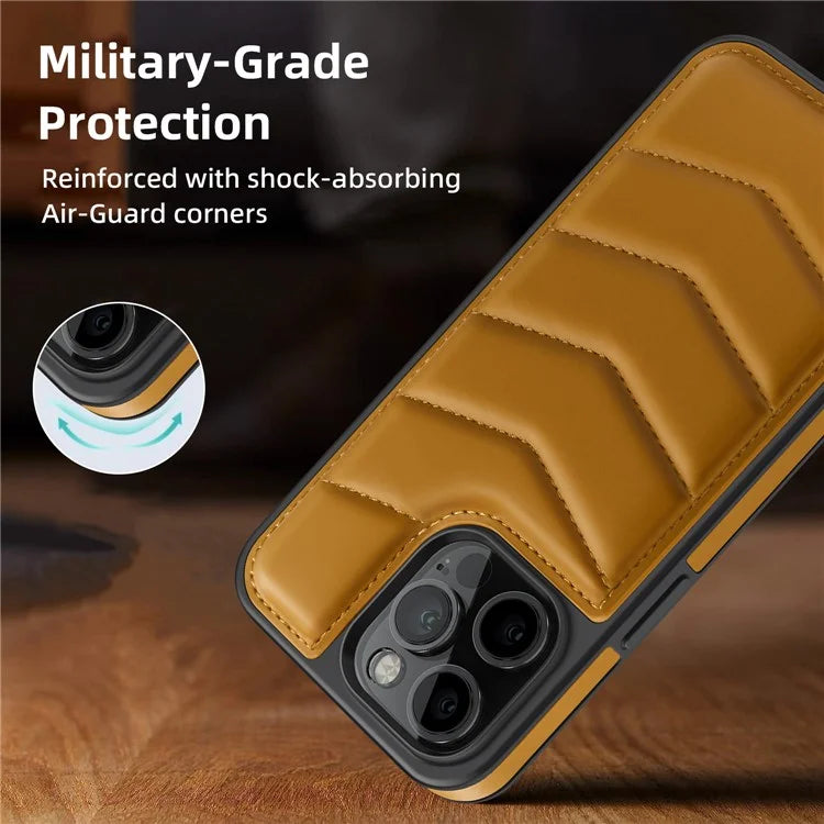 For iPhone 14 Pro Max Case Compatible with MagSafe RFID Blocking Card Slot Leather Back Cover