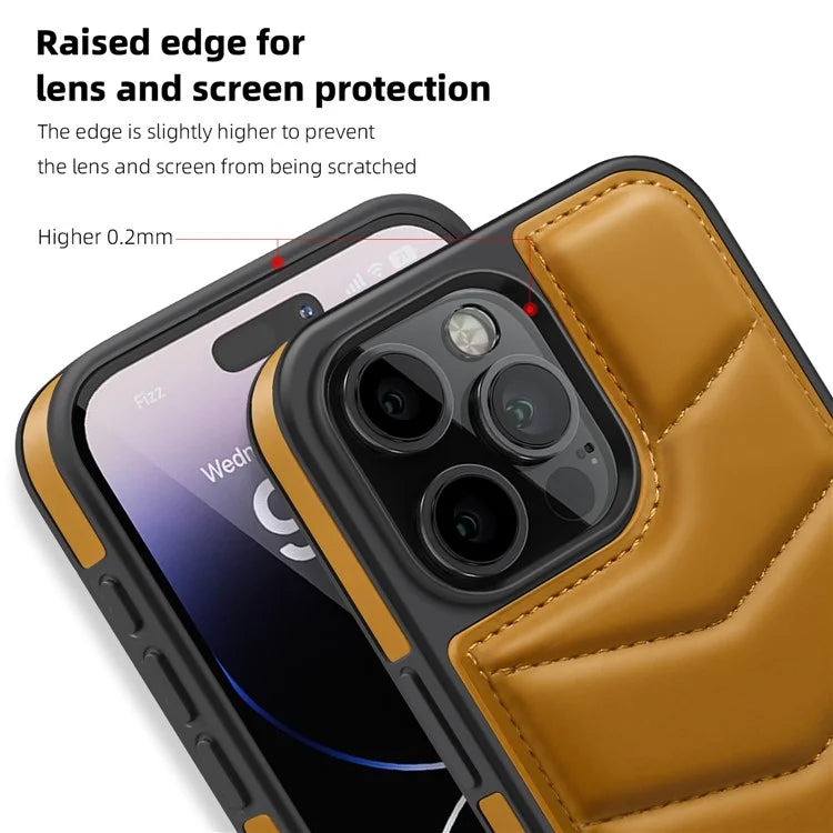 For iPhone 14 Pro Max Case Compatible with MagSafe RFID Blocking Card Slot Leather Back Cover