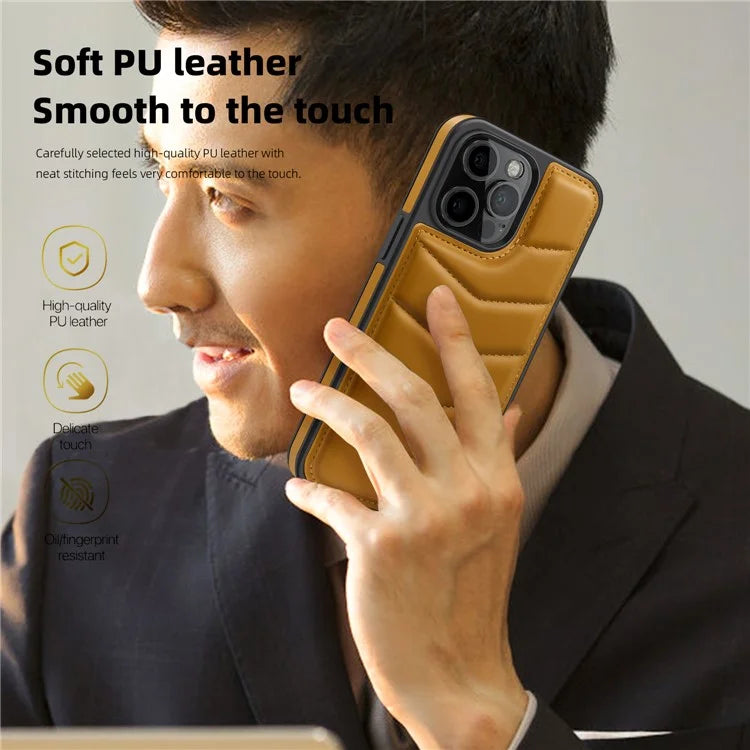 For iPhone 14 Pro Max Case Compatible with MagSafe RFID Blocking Card Slot Leather Back Cover