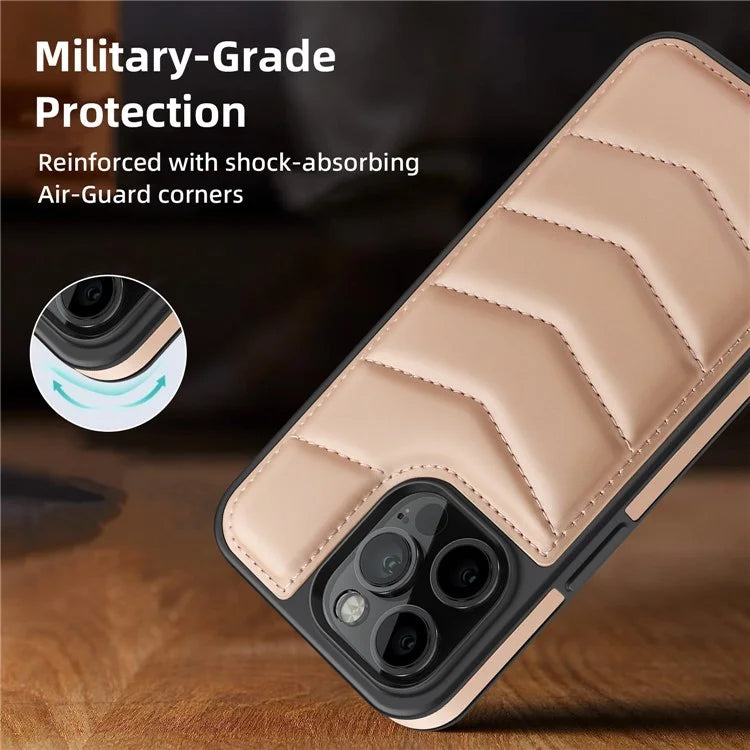 For iPhone 14 Pro Max Case Compatible with MagSafe RFID Blocking Card Slot Leather Back Cover