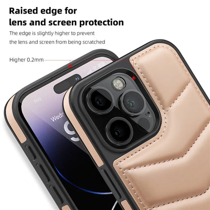 For iPhone 14 Pro Max Case Compatible with MagSafe RFID Blocking Card Slot Leather Back Cover