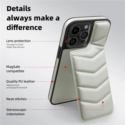 For iPhone 14 Pro Max Case Compatible with MagSafe RFID Blocking Card Slot Leather Back Cover
