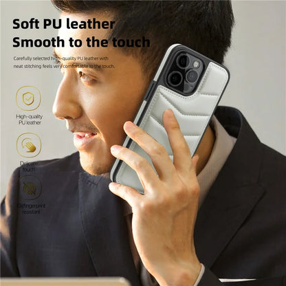 For iPhone 14 Pro Max Case Compatible with MagSafe RFID Blocking Card Slot Leather Back Cover
