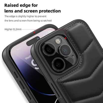 For iPhone 14 Pro Max Case Compatible with MagSafe RFID Blocking Card Slot Leather Back Cover