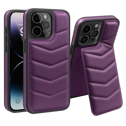 For iPhone 14 Pro Max Case Compatible with MagSafe RFID Blocking Card Slot Leather Back Cover