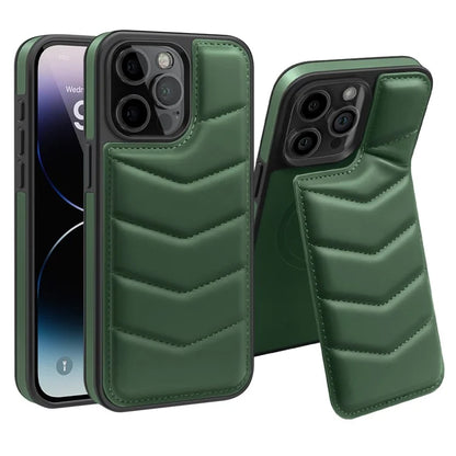 For iPhone 14 Pro Max Case Compatible with MagSafe RFID Blocking Card Slot Leather Back Cover