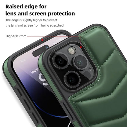 For iPhone 14 Pro Max Case Compatible with MagSafe RFID Blocking Card Slot Leather Back Cover