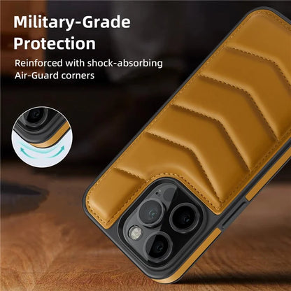 For iPhone 14 Pro Case Compatible with MagSafe RFID Blocking Card Slot Leather Back Cover