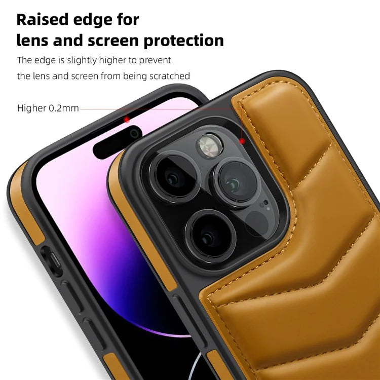 For iPhone 14 Pro Case Compatible with MagSafe RFID Blocking Card Slot Leather Back Cover