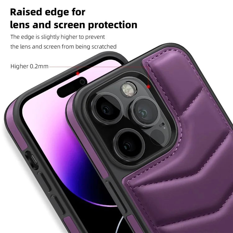 For iPhone 14 Pro Case Compatible with MagSafe RFID Blocking Card Slot Leather Back Cover