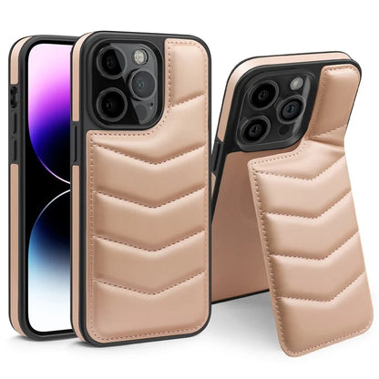 For iPhone 14 Pro Case Compatible with MagSafe RFID Blocking Card Slot Leather Back Cover