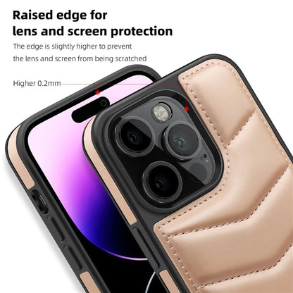 For iPhone 14 Pro Case Compatible with MagSafe RFID Blocking Card Slot Leather Back Cover