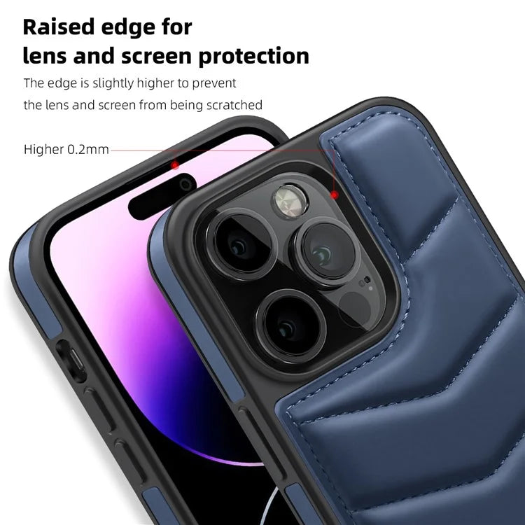 For iPhone 14 Pro Case Compatible with MagSafe RFID Blocking Card Slot Leather Back Cover