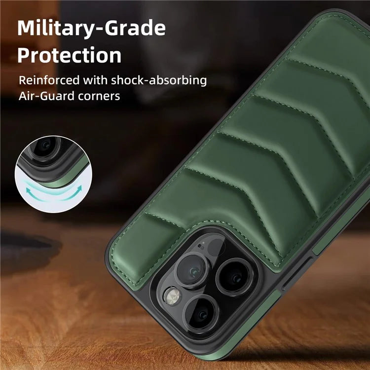 For iPhone 14 Pro Case Compatible with MagSafe RFID Blocking Card Slot Leather Back Cover