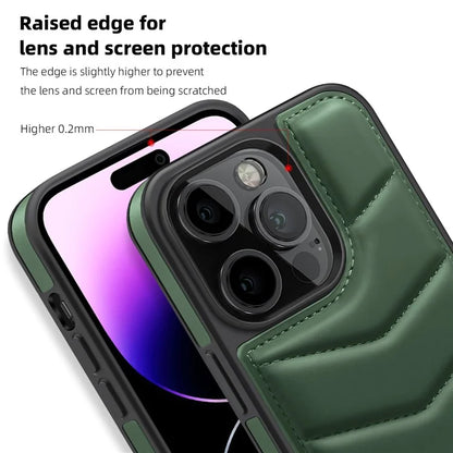 For iPhone 14 Pro Case Compatible with MagSafe RFID Blocking Card Slot Leather Back Cover