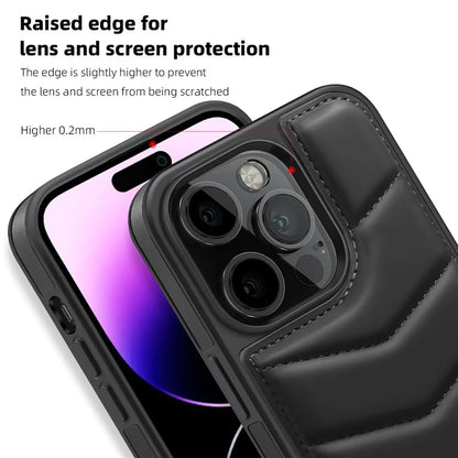 For iPhone 14 Pro Case Compatible with MagSafe RFID Blocking Card Slot Leather Back Cover