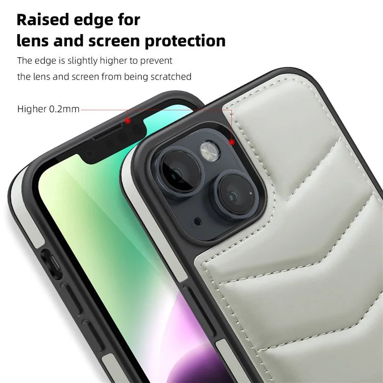 For iPhone 14 Case Case Compatible with MagSafe RFID Blocking Card Slot Leather Back Cover