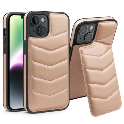 For iPhone 14 Case Case Compatible with MagSafe RFID Blocking Card Slot Leather Back Cover