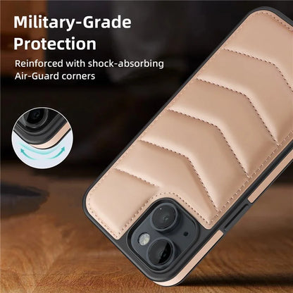 For iPhone 14 Case Case Compatible with MagSafe RFID Blocking Card Slot Leather Back Cover