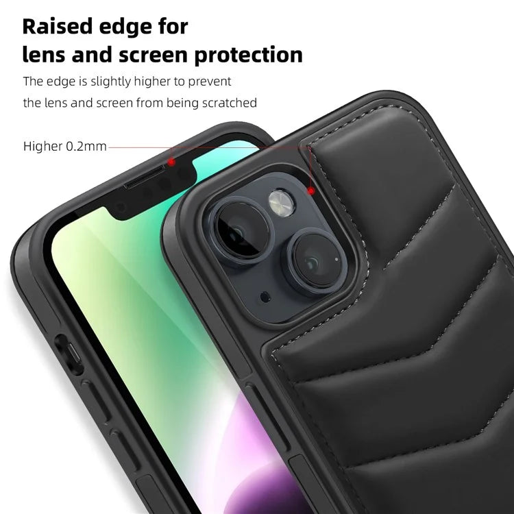 For iPhone 14 Case Case Compatible with MagSafe RFID Blocking Card Slot Leather Back Cover