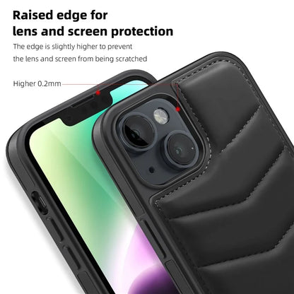 For iPhone 14 Case Case Compatible with MagSafe RFID Blocking Card Slot Leather Back Cover