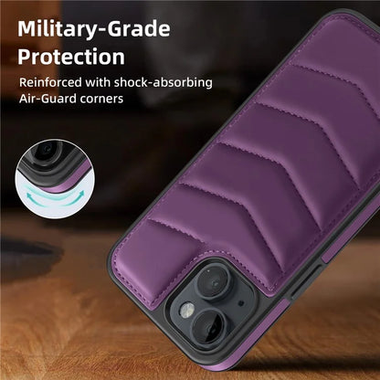 For iPhone 14 Case Case Compatible with MagSafe RFID Blocking Card Slot Leather Back Cover