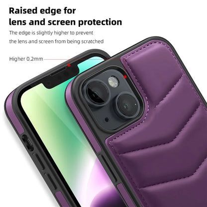 For iPhone 14 Case Case Compatible with MagSafe RFID Blocking Card Slot Leather Back Cover