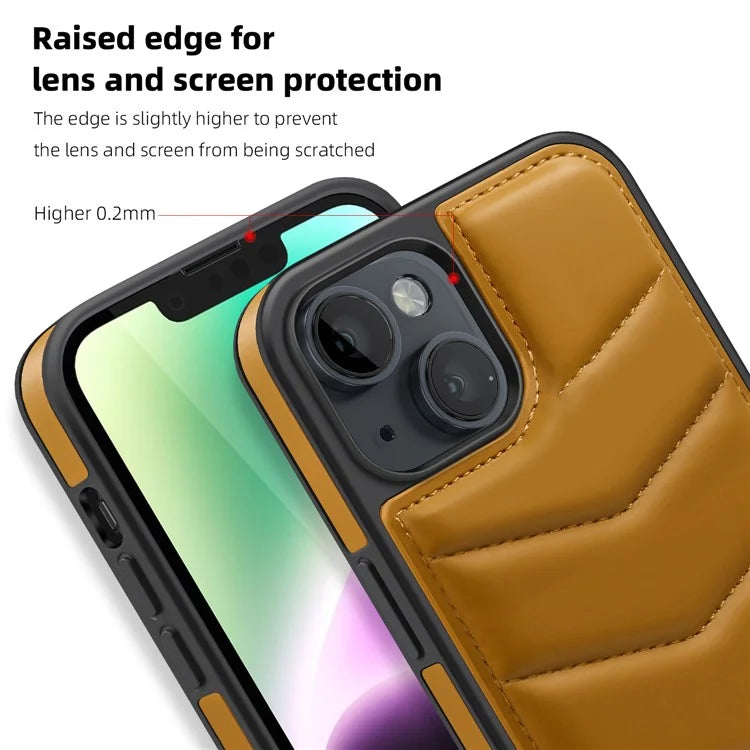 For iPhone 14 Case Case Compatible with MagSafe RFID Blocking Card Slot Leather Back Cover