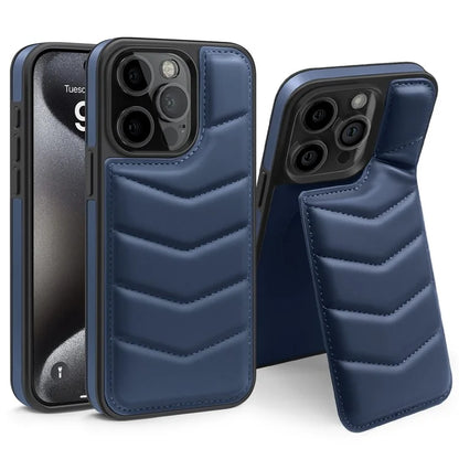 For iPhone 15 Pro Case Compatible with MagSafe RFID Blocking Card Slot Leather Back Cover