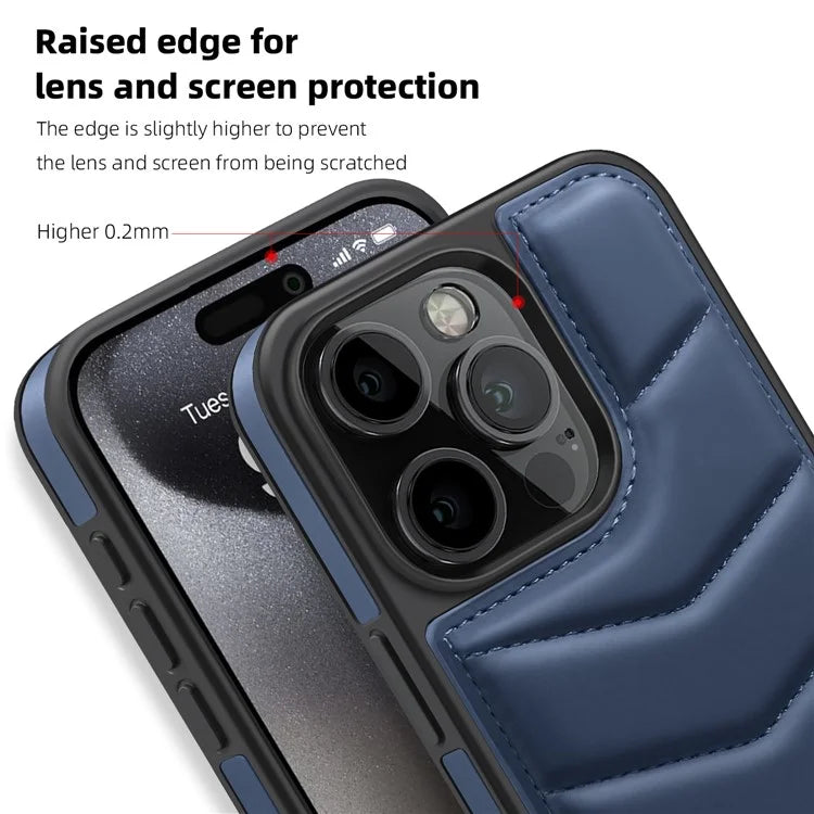 For iPhone 15 Pro Case Compatible with MagSafe RFID Blocking Card Slot Leather Back Cover