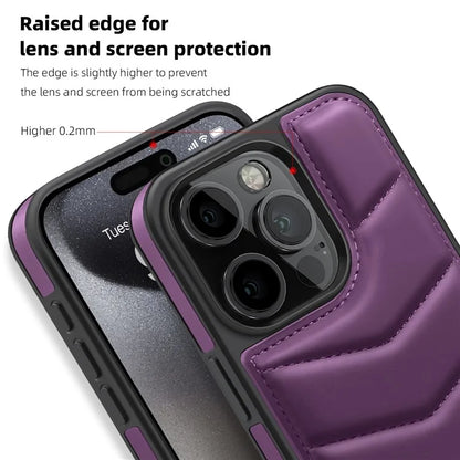 For iPhone 15 Pro Case Compatible with MagSafe RFID Blocking Card Slot Leather Back Cover