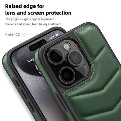 For iPhone 15 Pro Case Compatible with MagSafe RFID Blocking Card Slot Leather Back Cover