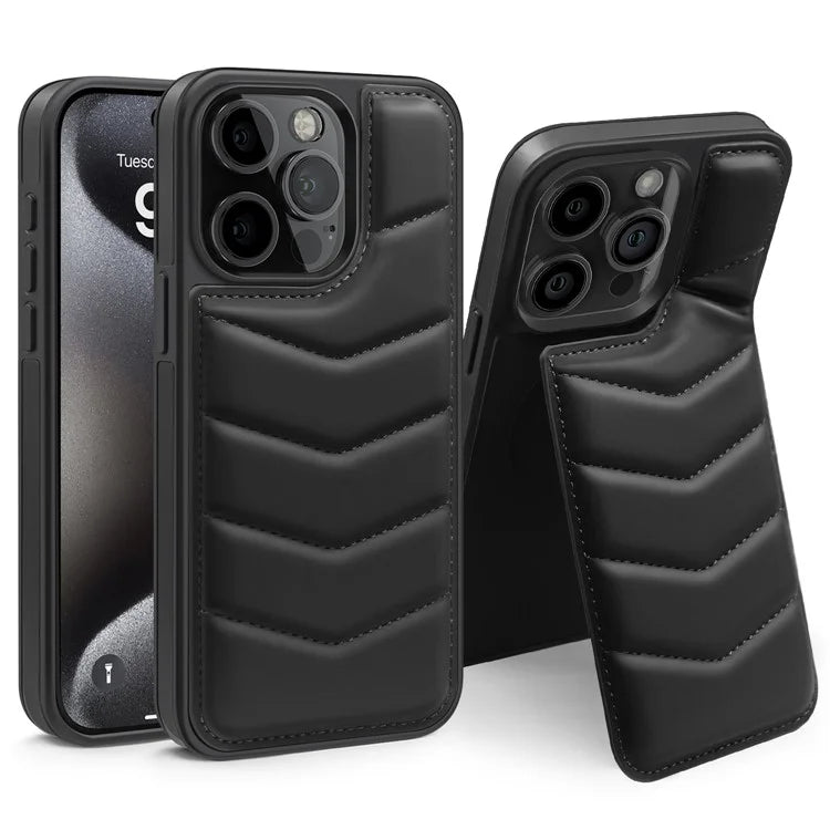 For iPhone 15 Pro Case Compatible with MagSafe RFID Blocking Card Slot Leather Back Cover