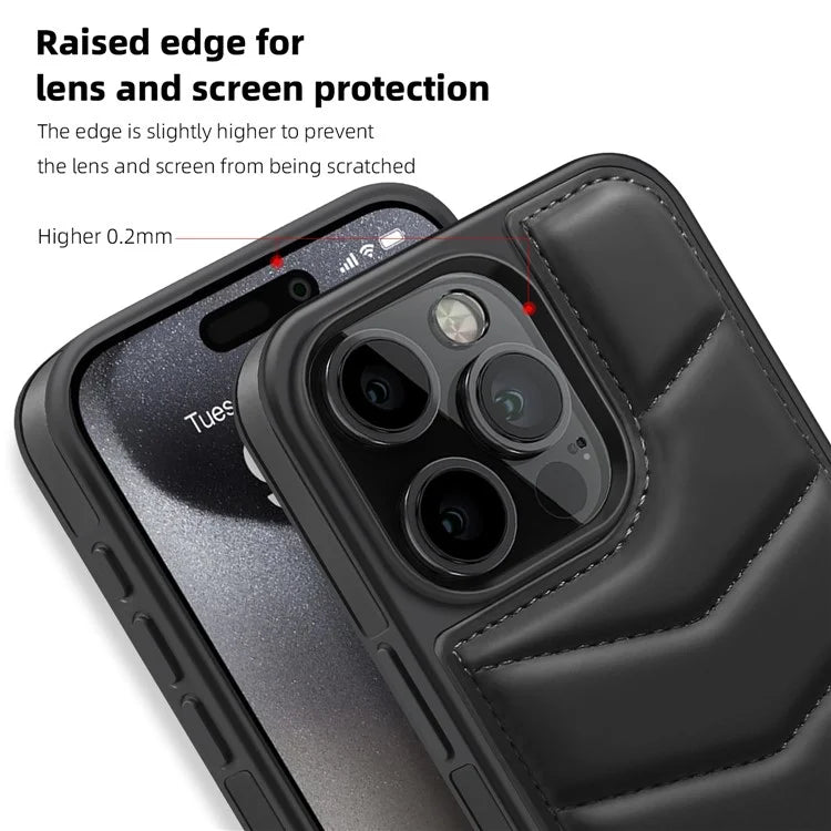 For iPhone 15 Pro Case Compatible with MagSafe RFID Blocking Card Slot Leather Back Cover