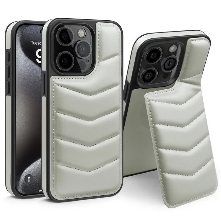 For iPhone 15 Pro Case Compatible with MagSafe RFID Blocking Card Slot Leather Back Cover