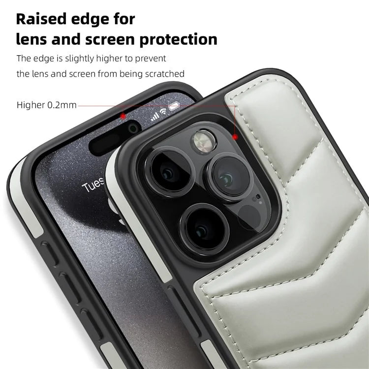 For iPhone 15 Pro Case Compatible with MagSafe RFID Blocking Card Slot Leather Back Cover